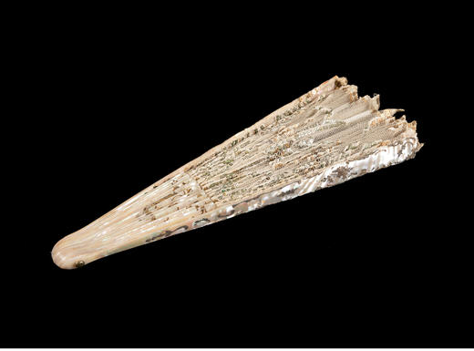 独角鹿西洋古董法国鸢尾花主题珠片刺绣蕾丝扇面母贝扇骨折扇  商品图4