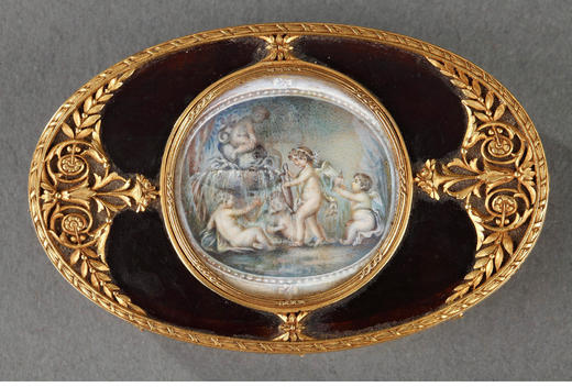 独角鹿西洋古董小天使主题18K金彩绘装饰法式首饰盒欧式珍宝盒 商品图4