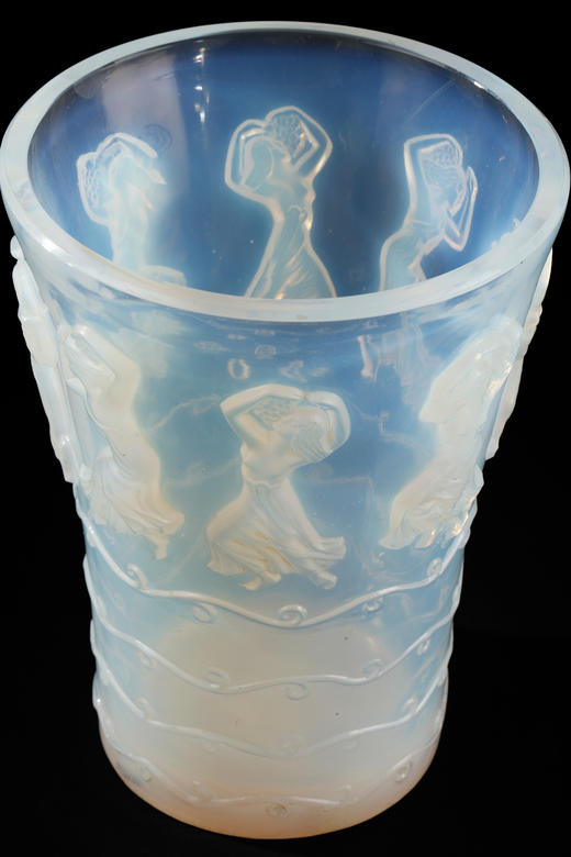 独角鹿西洋古董法国LALIQUE莱俪Danseuses女舞者款水晶花瓶摆件 商品图4