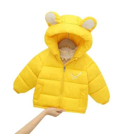 【笑脸中小童2022秋冬男女童宝宝】韩版洋气棉衣棉袄潮 儿童轻薄羽绒棉服宝宝薄款保暖外套90cm-130cm 商品图6