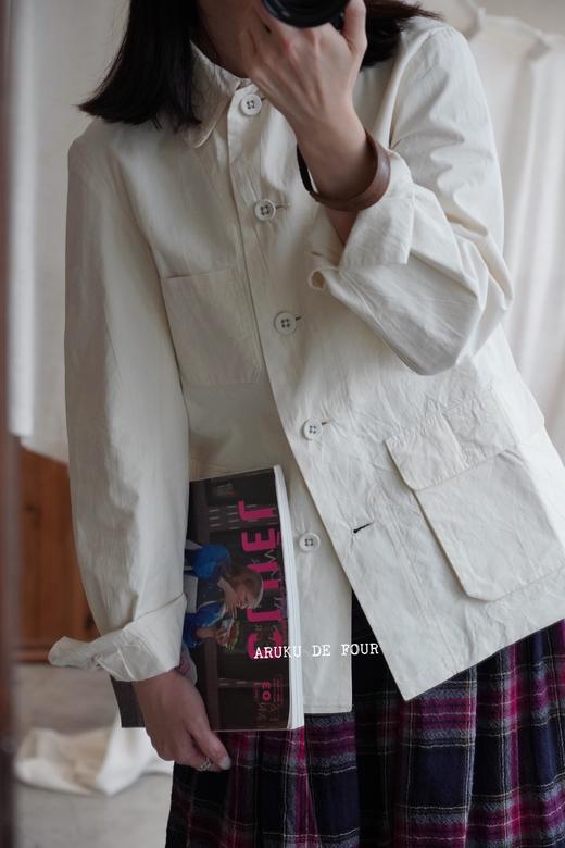 Khadi &Co复古白/深蓝/粉色外套 商品图10