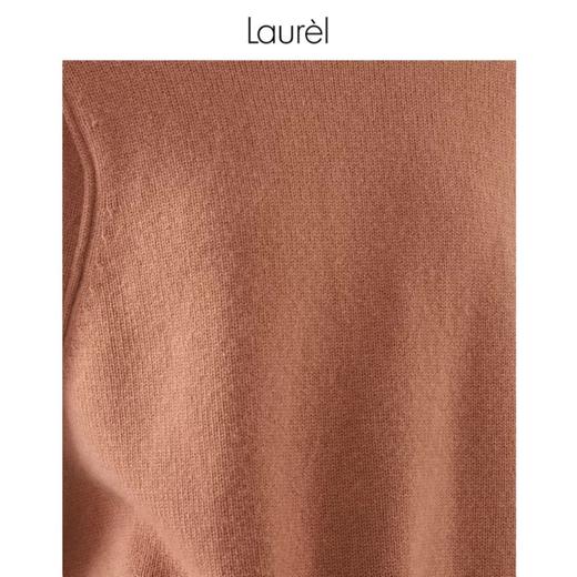 Laurel劳芮 抗寒保暖软黄金 高领山羊绒衫LWL334M03300 商品图4