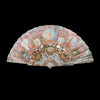 独角鹿西洋古董路易十五风格天使手绘纸质扇面母贝镂雕描金折扇 商品缩略图0
