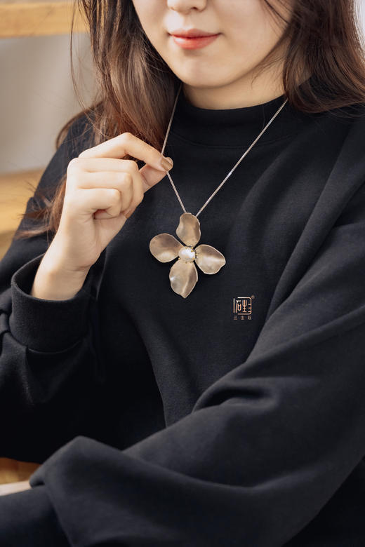 巴洛克珍珠.静待花开复古多用胸针 商品图5