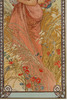 独角鹿西洋古董新艺术时期穆夏签名原版版画春Printemps与夏Eté 商品缩略图4