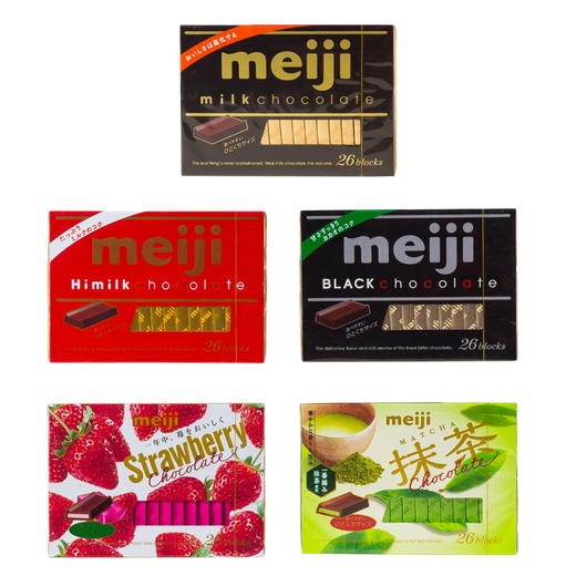 日本明治 钢琴巧克力系列 抹茶味代可可脂/牛奶味代可可脂/牛奶味巧克力 043383/044229/045096/040270 商品图1