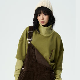 特价款不退不换「Galent极蓝」WY222005/假两件高领卫衣