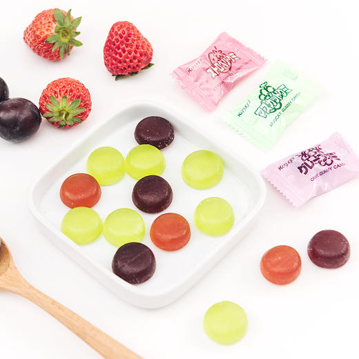 春日井 什锦果汁软糖102g 水果糖休闲 5包 商品图3