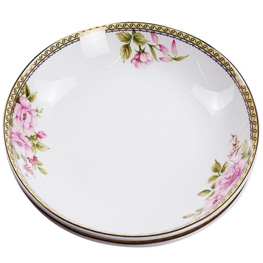 凡瑞斯骨瓷花田喜事10人用36头中餐具轻奢简约现代新中式骨瓷餐具家用套装送礼 商品图5