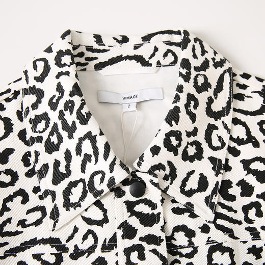 VIMAGE纬漫纪春季新款豹纹外套VA2303103 商品图2