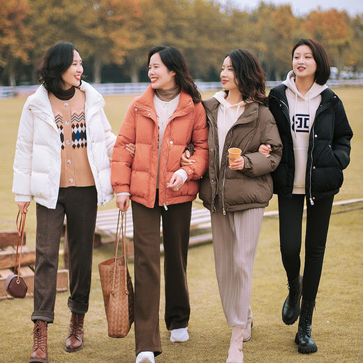 现货【零压感 又轻又暖】90白鸭绒 休闲短款4色羽绒服 商品图4