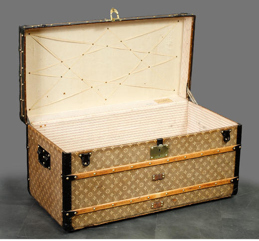 独角鹿西洋古董法国奢侈品牌Monogram经典老花帆布款旅行箱行李箱 商品图1