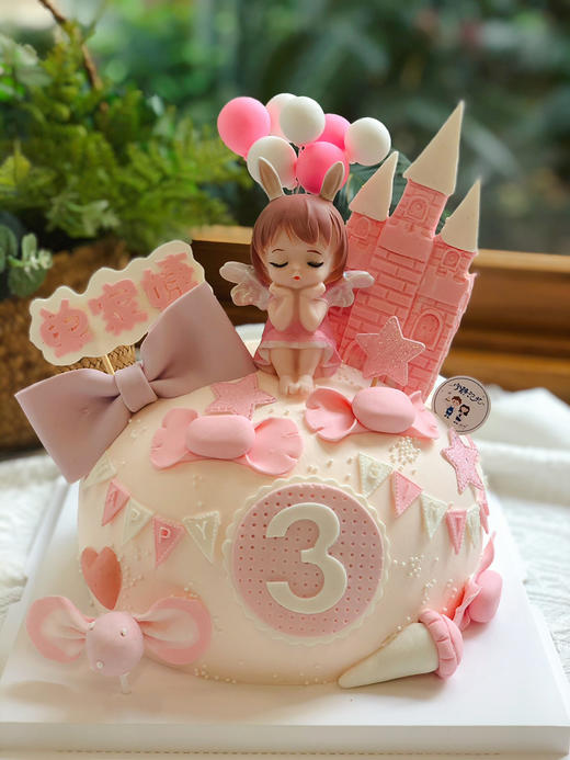 女孩天使娃娃 翻糖奶油蛋糕 下单前请仔细阅读商品详情 商品图0