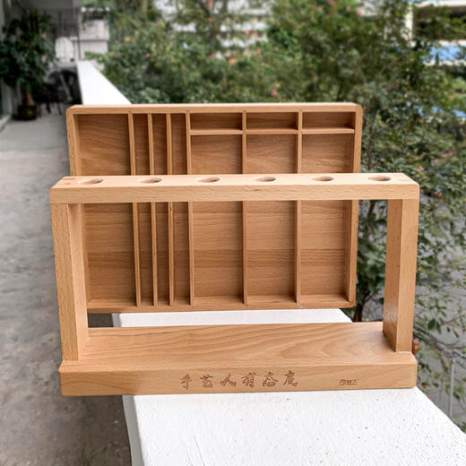 专业美发工具纯实木榉木剪刀架发型师专用 商品图4