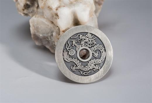 矩德泉坊 纯银手作 龙凤纹花钱（3.4厘米版）083 商品图6