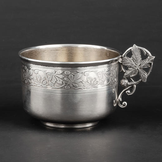 国内现货独角鹿西洋古董银器路易十六风格纯银咖啡杯茶杯早餐杯 商品图1