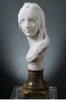 独角鹿西洋古董法国R. ROZET新艺术风格大理石雕塑《少女半身像》 商品缩略图2