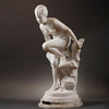 独角鹿西洋古董Albert DESENFANS卡拉拉大理石雕塑《水之宁芙》 商品缩略图0