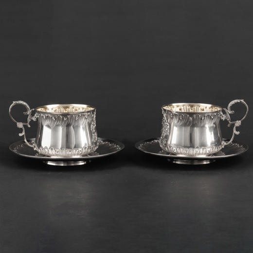 国内现货独角鹿西洋古董银器路易十五风格纯银茶杯早餐杯咖啡杯 商品图0