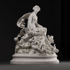 独角鹿西洋古董雕塑法国新古典主义风女神与小天使素胎瓷人物群雕 商品缩略图0
