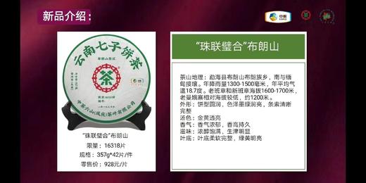 中茶六山 布朗山生普洱 357g/饼 商品图2