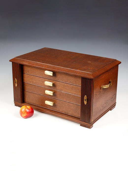 独角鹿西洋古董法国银器工坊CARDEILHAC出品纯银餐具套件带原盒 商品图1