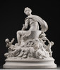 独角鹿西洋古董雕塑法国新古典主义风女神与小天使素胎瓷人物群雕 商品缩略图3