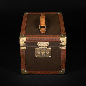 独角鹿西洋古董法国奢侈品牌出品经典款手提梳妆箱