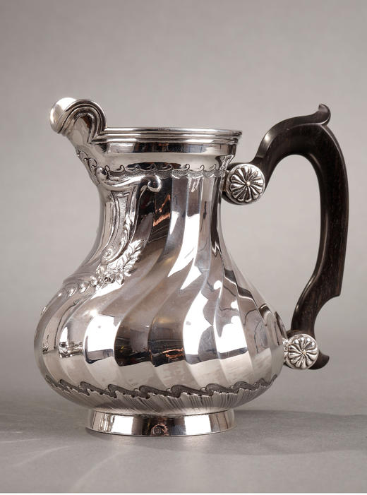 独角鹿西洋古董银器Boin & Taburet工坊纯银下午茶具镀银茶炊 商品图1