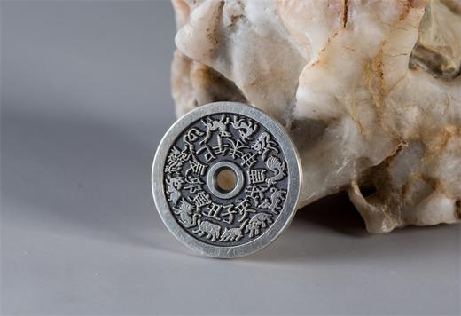 矩德泉坊 纯银手作 十二生肖背八卦（2.5厘米版）059 商品图5