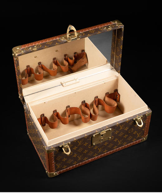 独角鹿西洋古董法国奢侈品牌出品经典Monogram老花款香水瓶收纳箱 商品图1