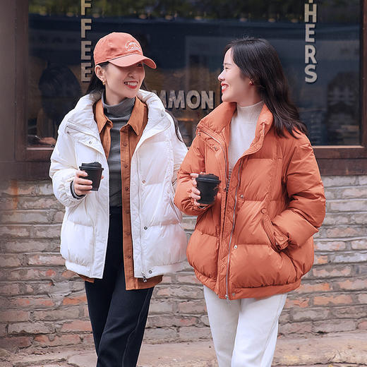 现货【零压感 又轻又暖】90白鸭绒 休闲短款4色羽绒服 商品图5