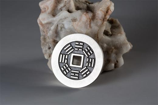 矩德泉坊 纯银手作 光绪通宝背八卦（3.8厘米版）065 商品图8