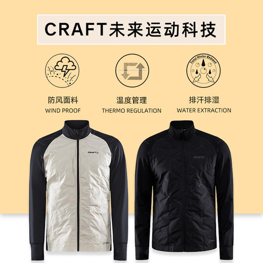 Craft冬季新款Adv subz跑步训练 防风充棉夹克外套男女 商品图0