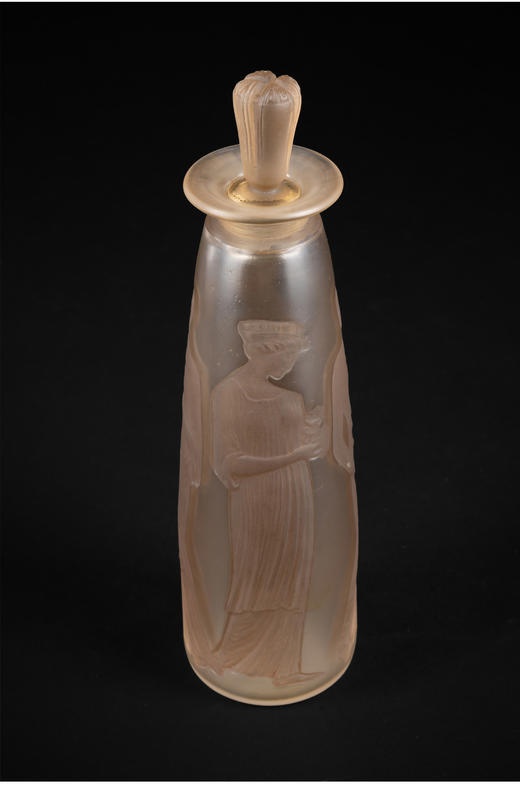 独角鹿西洋古董Lalique莱俪Coty Ambres Antique系列水晶香水瓶 商品图3