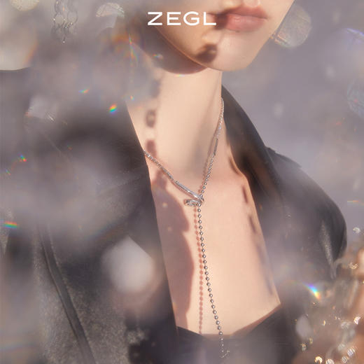 ZEGL复古Y型叠戴项链女2022年新款高级设计感小众锁骨毛衣链配饰 商品图1