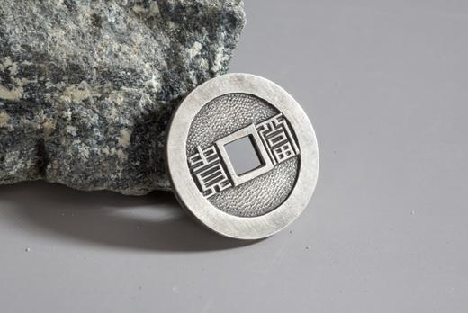 矩德泉坊 纯银手作 錾刻福禄寿（3厘米版）081 商品图8