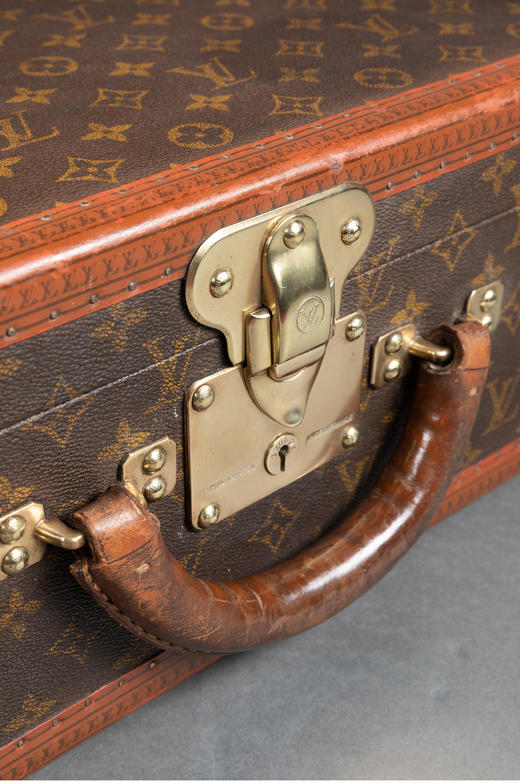 独角鹿西洋古董法国奢侈品牌经典Monogram老花款古董手提箱行李箱 商品图4