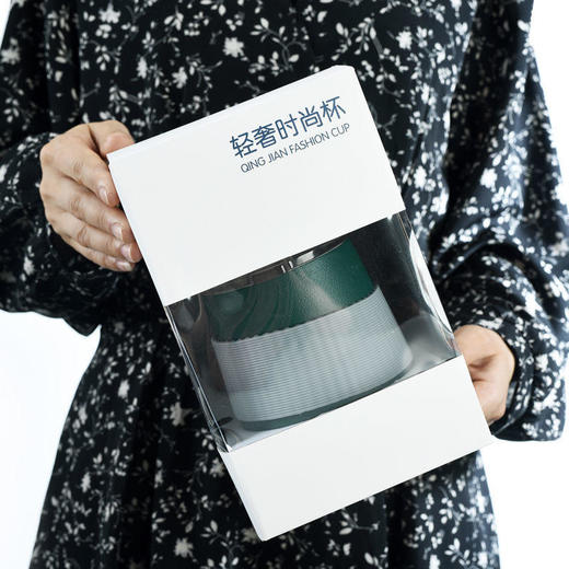 泡茶办公杯创意简约马克杯茶杯陶瓷杯带盖办公室随手杯水杯吸管杯 商品图4