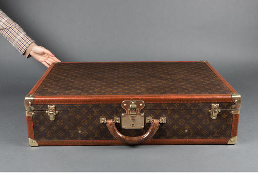 独角鹿西洋古董法国奢侈品牌经典Monogram老花款古董手提箱行李箱 商品图1