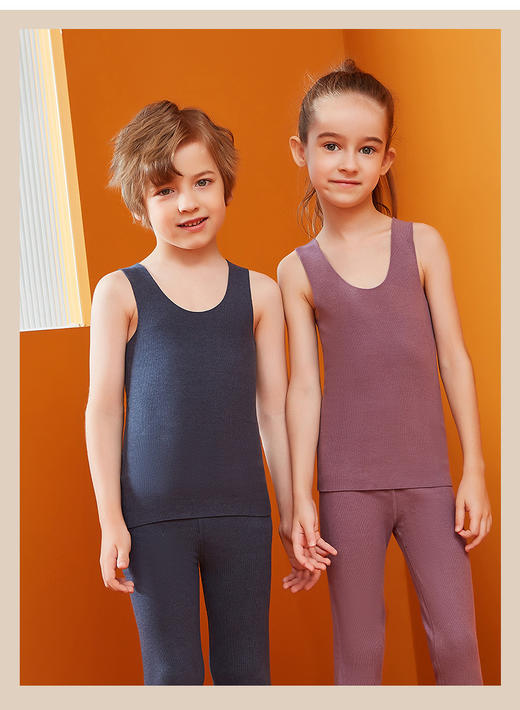 【2件69！儿童德绒背心】T0911 女士同款竖条纹德绒！面料采用进口双面德绒面料自发热保暖！全身采用四针六线技术无缝拼接，减少与宝宝稚嫩皮肤的摩擦。贴身穿弹力超大，真正的保暖又舒适。 商品图3