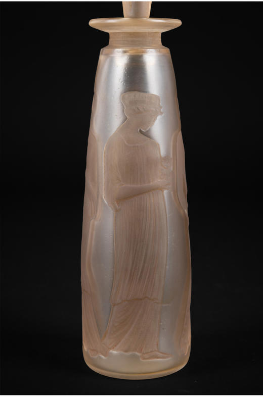 独角鹿西洋古董Lalique莱俪Coty Ambres Antique系列水晶香水瓶 商品图4