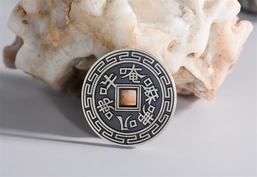 矩德泉坊 纯银手作 南无阿弥陀佛六字真言（2.8厘米版）069 商品图4