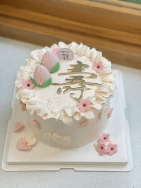 寿桃奶油蛋糕 下单前请仔细阅读商品详情