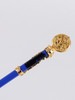 独角鹿西洋古董1880-1920年代法国出品铜鎏金镶嵌蓝色水晶蘸水笔 商品缩略图3