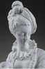 独角鹿西洋古董雕塑摆件欧洲法国艺术品洛可可风贵族女子素胎瓷 商品缩略图3