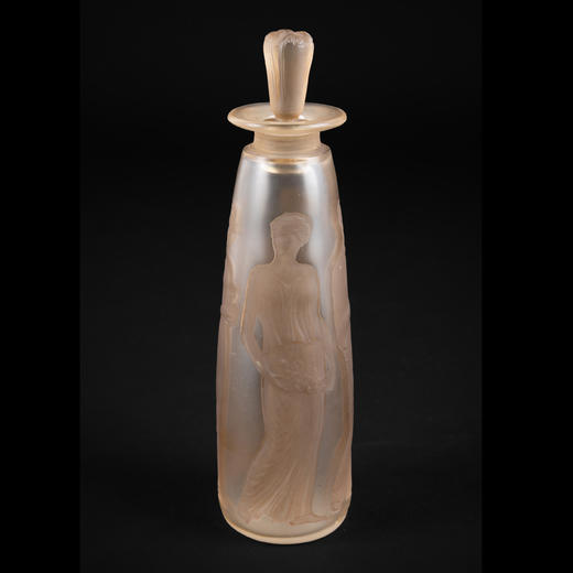 独角鹿西洋古董Lalique莱俪Coty Ambres Antique系列水晶香水瓶 商品图0