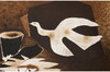 独角鹿西洋古董法国著名画家乔治·布拉克限量签名石版画小鸟与巢 商品缩略图2