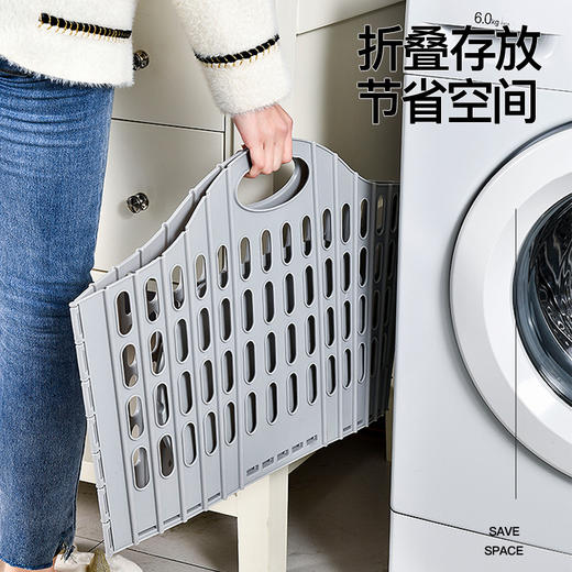 可折叠式镂空换洗脏衣服收纳筐大容量家用床边放衣服神器 商品图2
