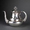 独角鹿西洋古董银器1900年代法国新艺术时期出品银制茶具套件 商品缩略图2